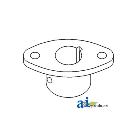 A & I Products Flange, Hydraulic Pump Drive 6" x4" x1" A-L36-8